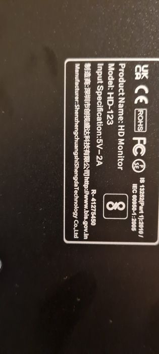 Monitor  12,3 inch