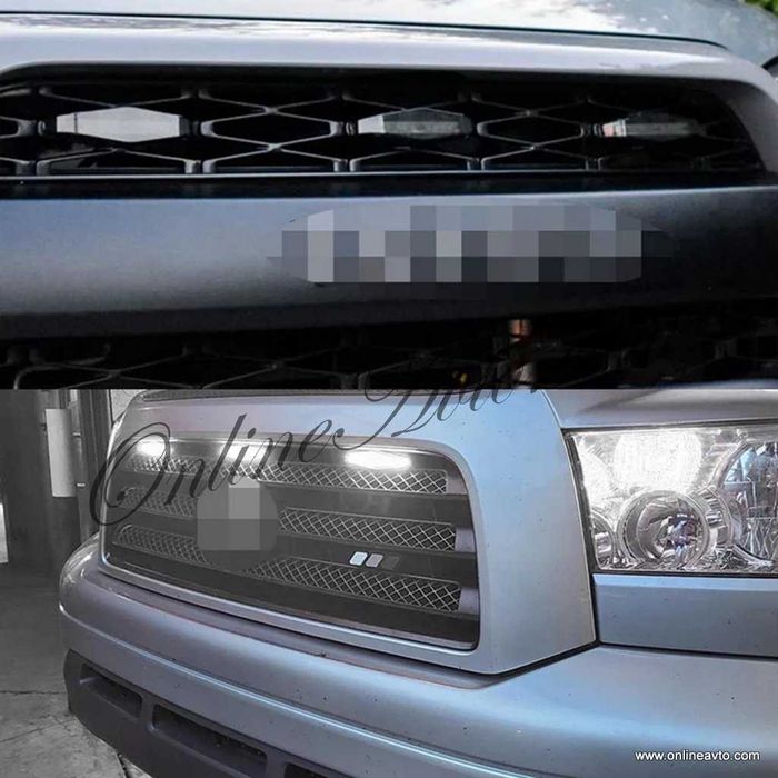 Off Road DRL 12V 4x18W Led бели светлини за решетка Amber