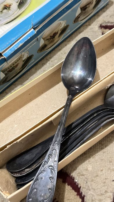 Набор советских ложек из нержавеющей стали 6 штук