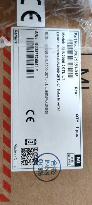 Invertor monofazat 2kW IP65 hybrid Huawei .Smart Meter DDSU666-H,