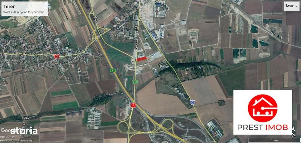 De vanzare teren intravilan de 10.000 mp in Turda loc.Mihai Viteazu