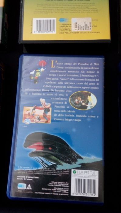 VHS видео касетки с анимация на италиански CAPPUCCETTO ROSSO