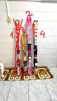 Schiuri skiuri copii 100 120 125 cm cu legaturi rental