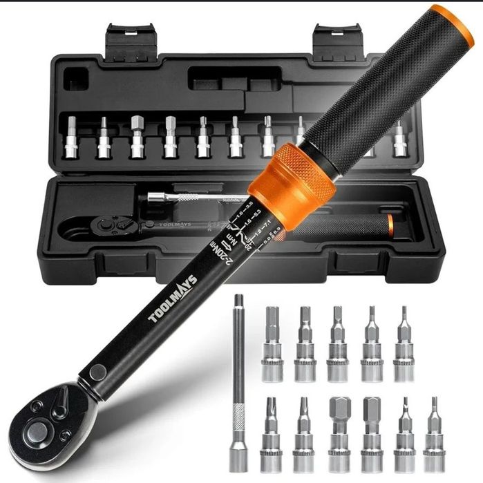 Cheie dinamometrică TOOLMAYS pentru bicicletă și motocicletă, 1/4 inch