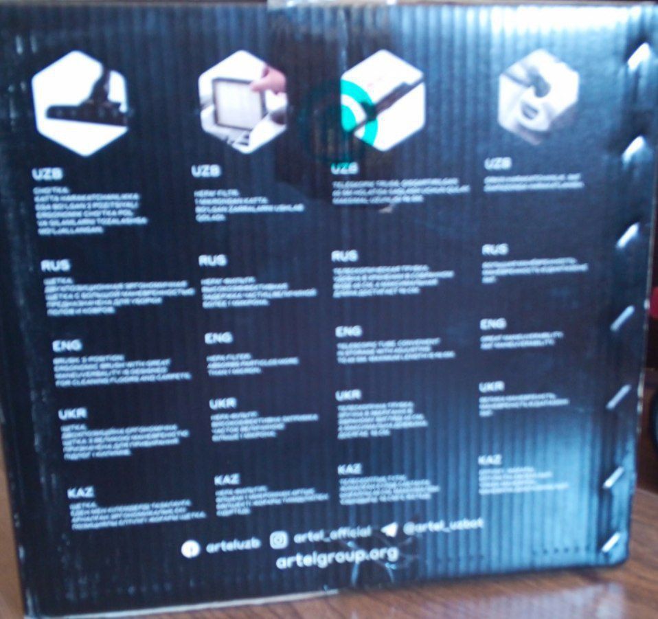 Pilesos artel 2000w original mahsulot