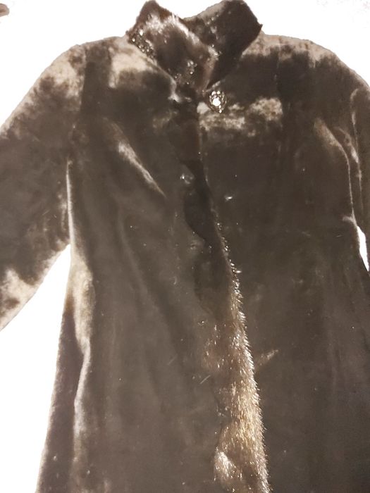 Новая шуба мутон,воротник норка.Натуралка