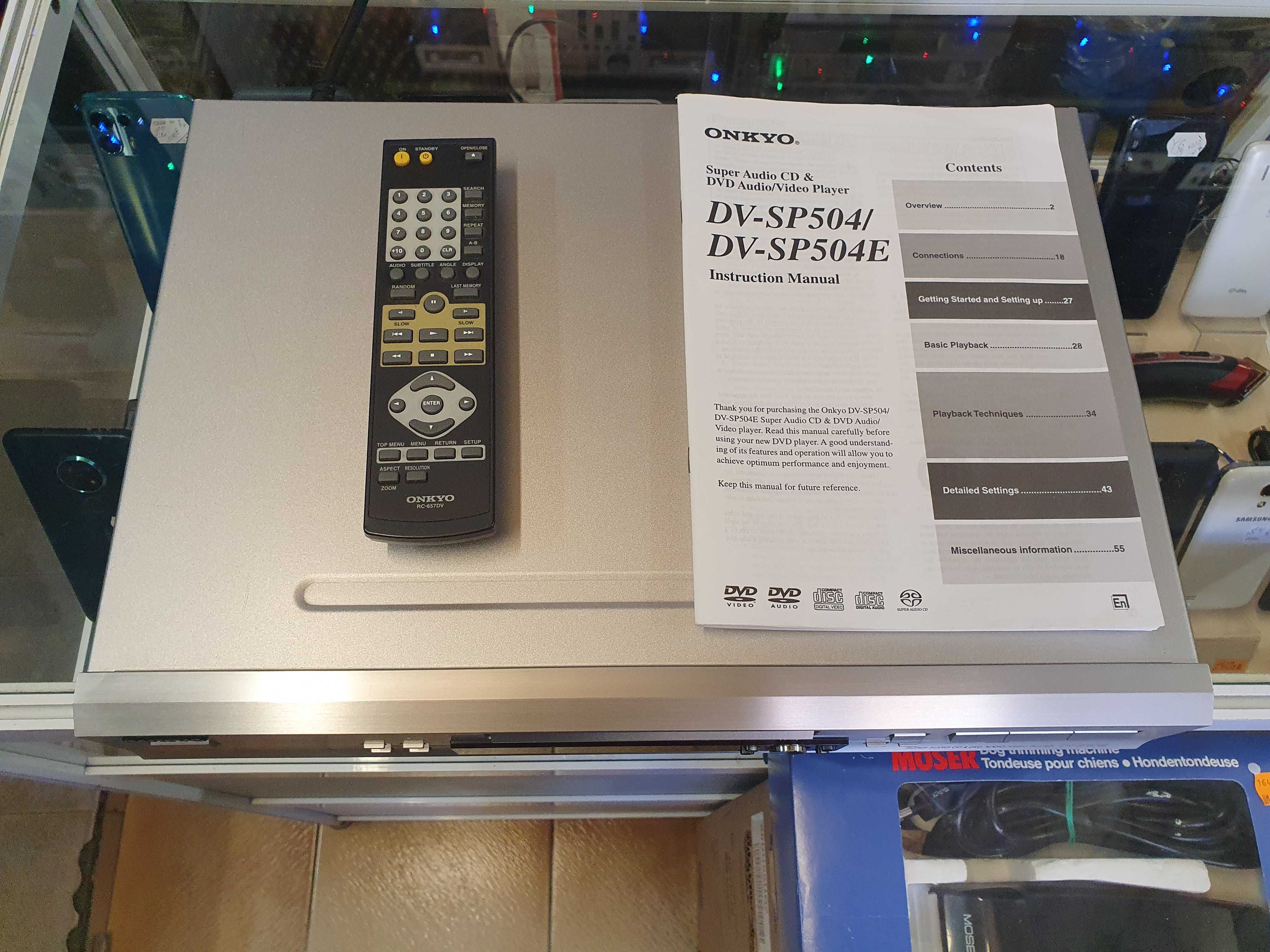 CD Player ONKYO DV-SP504E Super Audio CD & DVD Audio