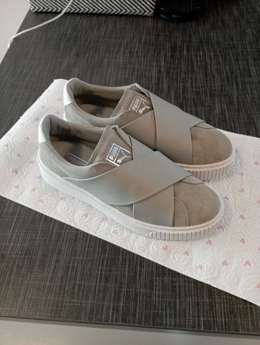 Puma - Дамски маратонки Platform X Wn's Rock Ridge, Зелен, Размер 40