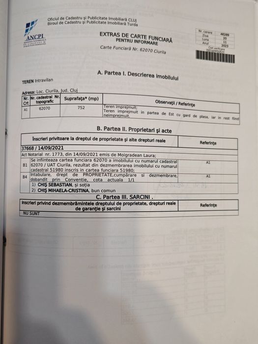 Vând teren cu autorizație de construcție Sălicea