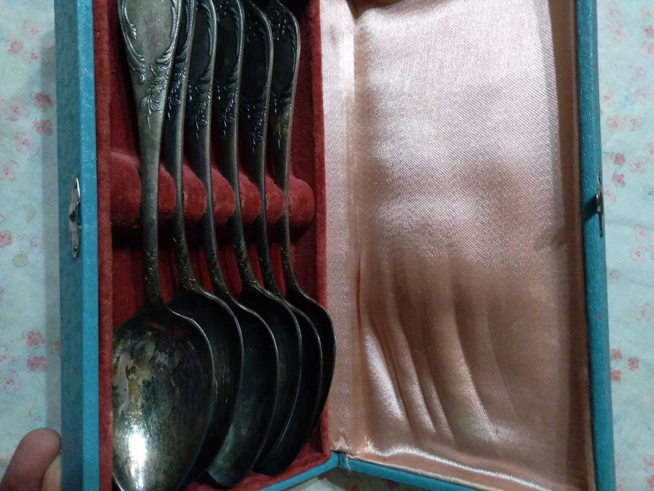 советские столовые ложки. набор Завод имени Шевченко ЗиШ.«Нейзильбер»