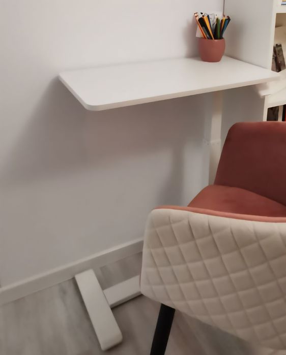 Set Birou reglabil + Scaun tapitat (fotoliu)