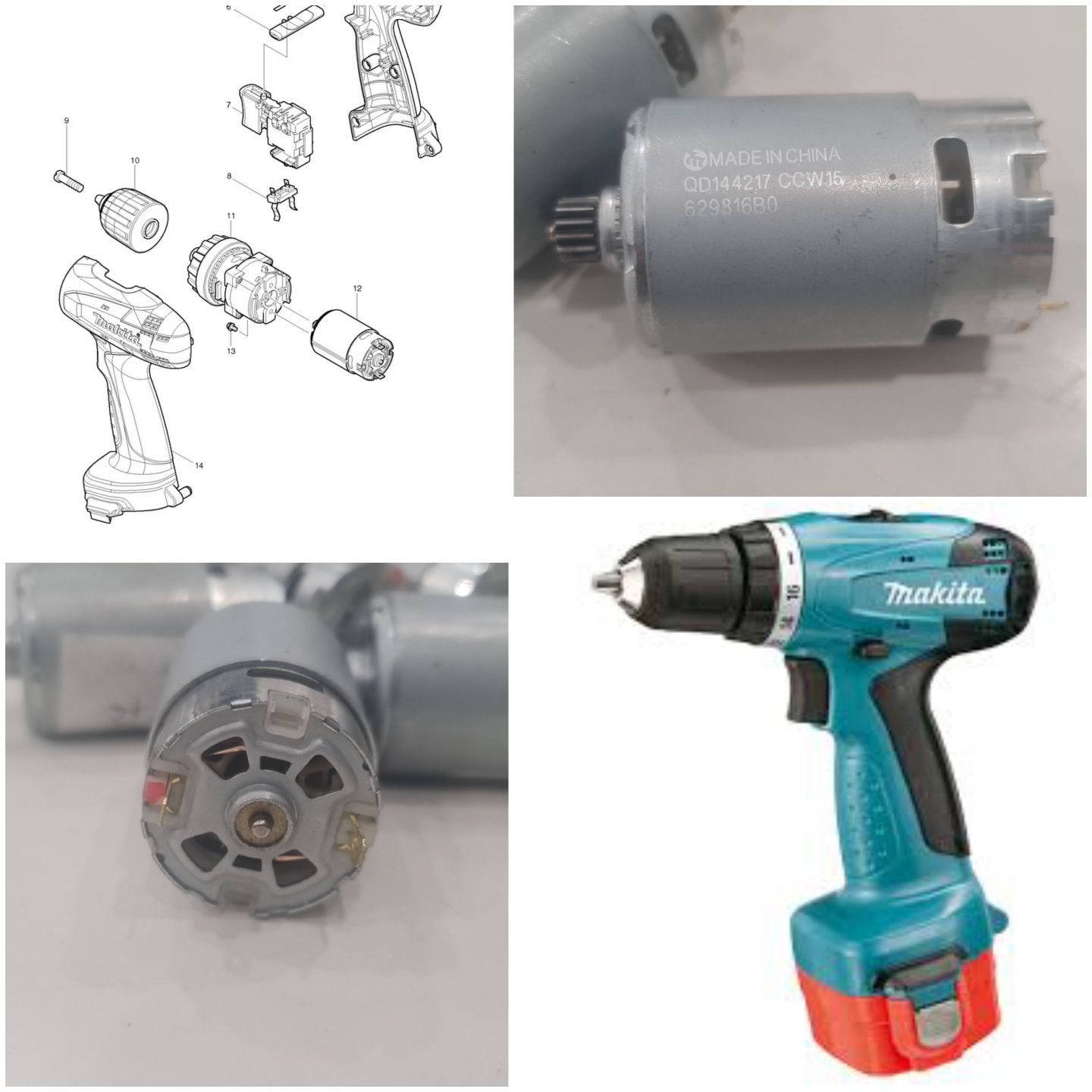 Motor Motoras RS550 Makita Bosch Dewalt