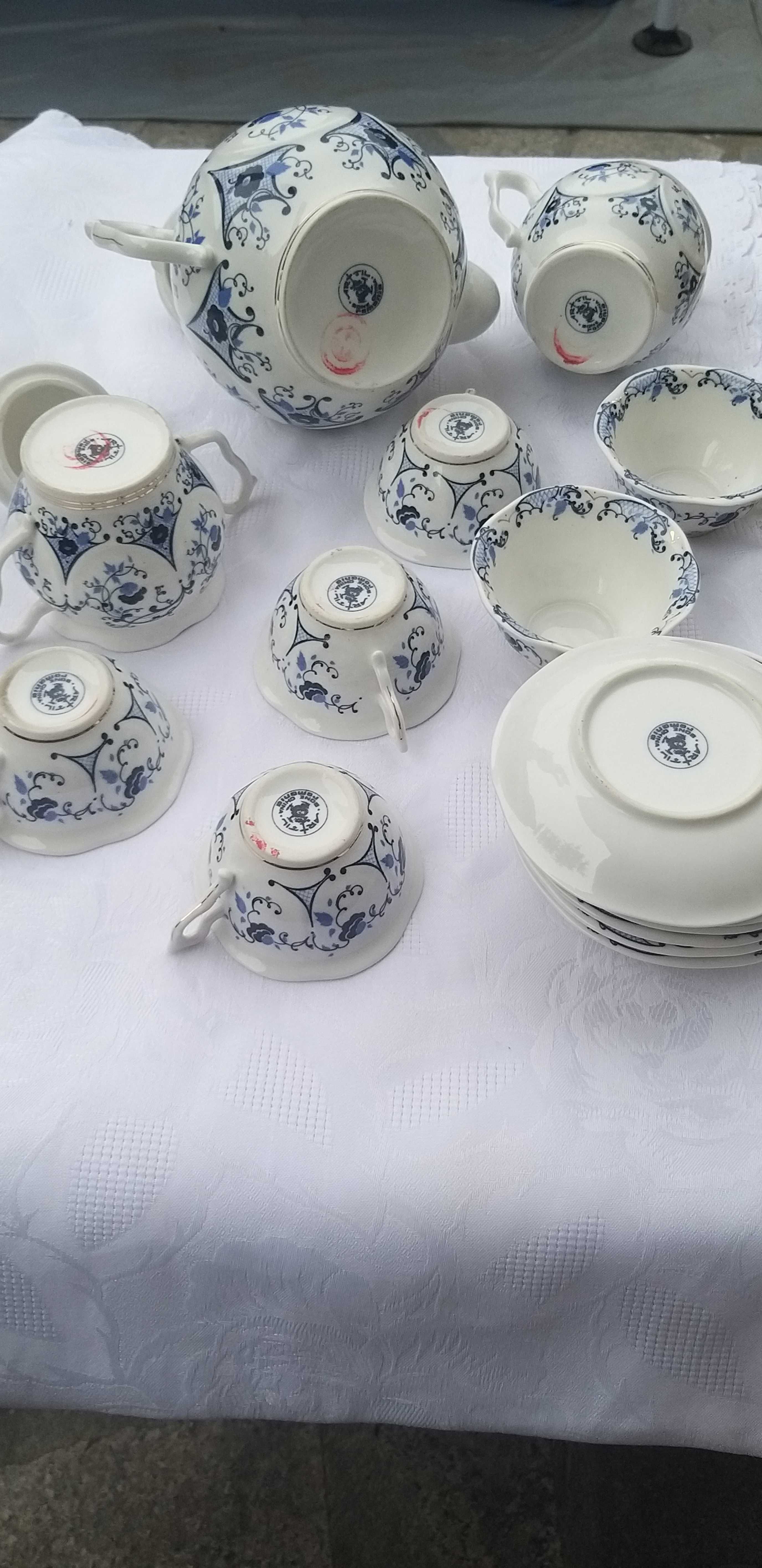 Set cafea portelan Bone China vintage