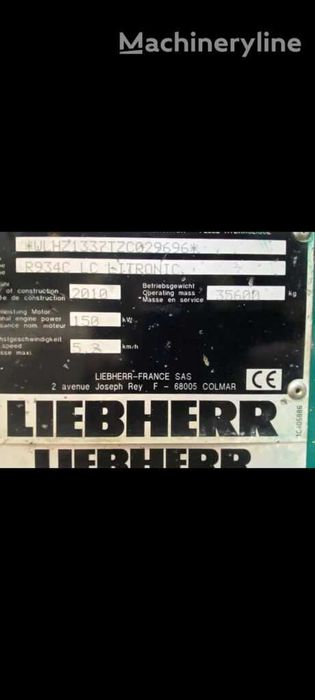 Excavator pentru demolare - Liebherr 934