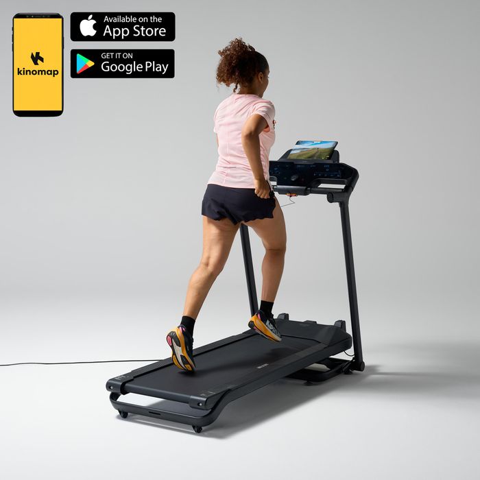 Bandă de alergat pliabilă și conectată - produs resigilat Decathlon