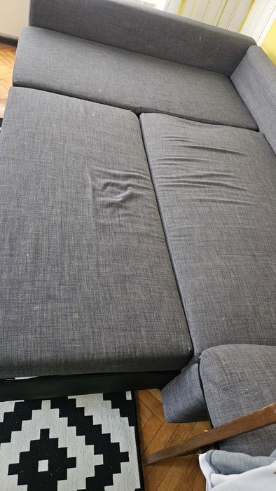 Диван канапе с лежанка и място за багаж Friheten от Икеа