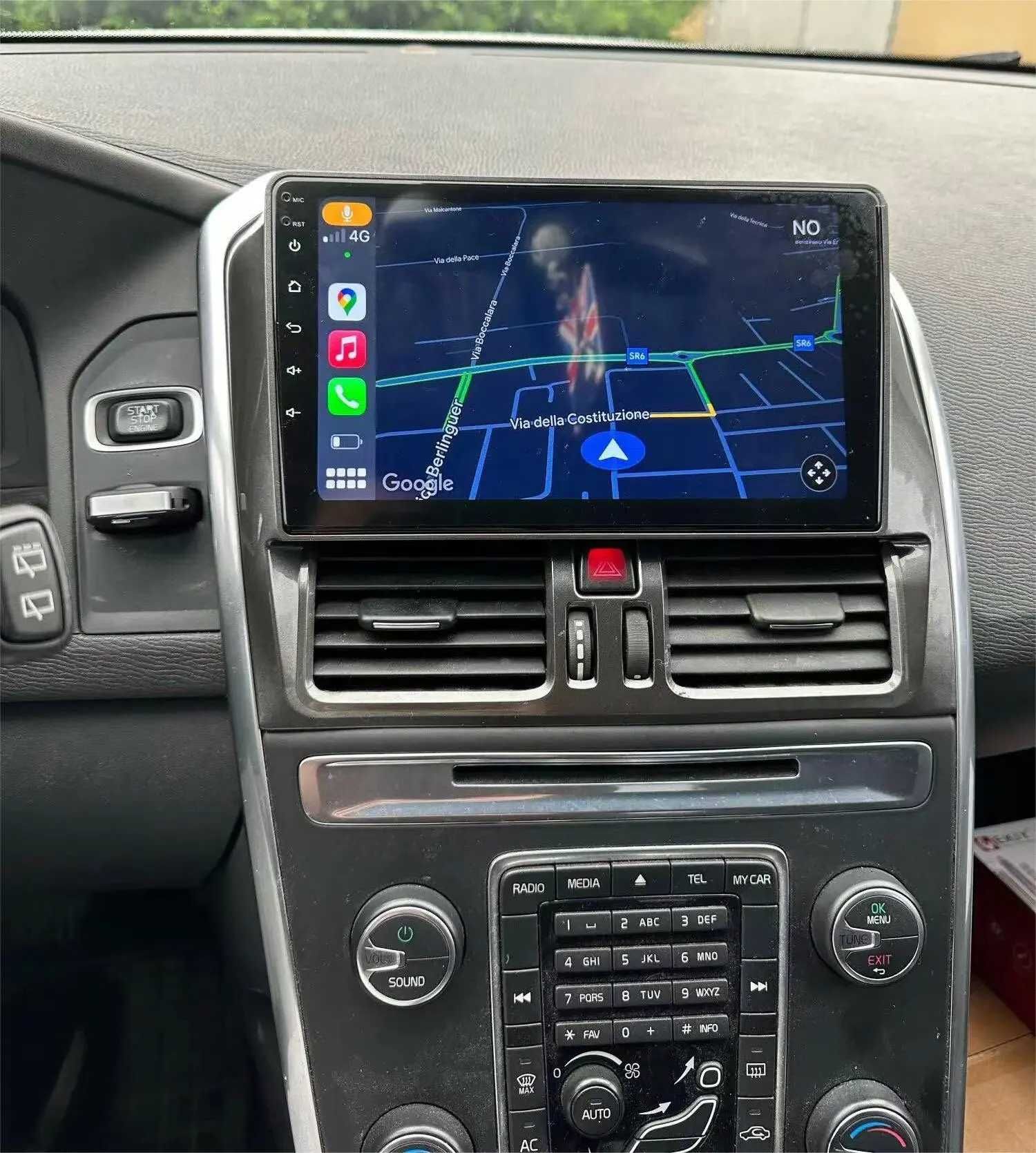 Navigatie GPS Android Dedicata Volvo XC60 - Android 13 , CarPlay, DSP