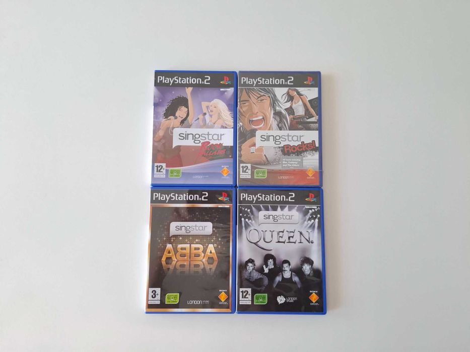 Колекция SingStar + Микрофони за PS2 Playstation 2 - Queen, Abba, Rock