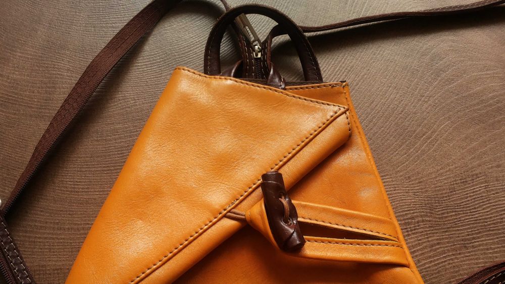 VERA PELLE MADE IN ITALY Genuine Leather раница естествена кожа 16-55