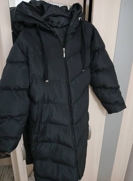 Ново пухено дълго яке