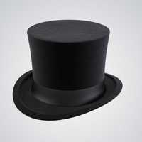 Черная шляпа цилиндр