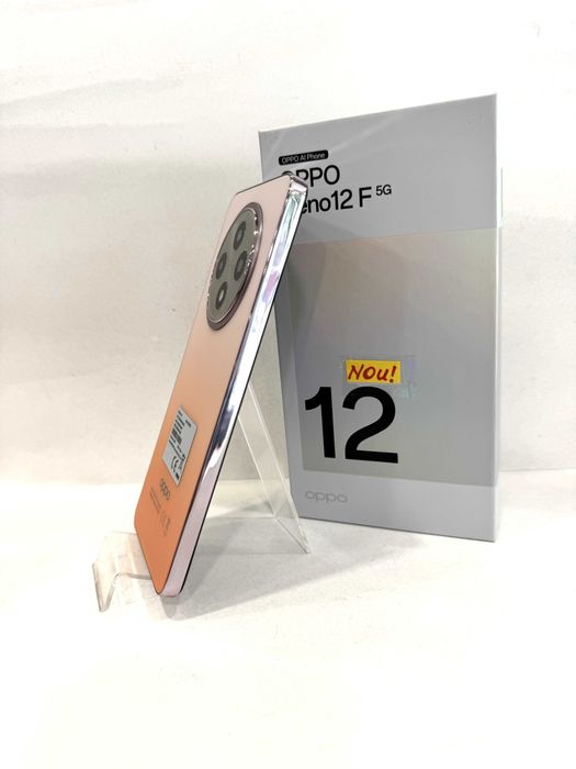 Oppo Reno 12F 5G, 256GB/8GB RAM, Amber Orange, NOU!