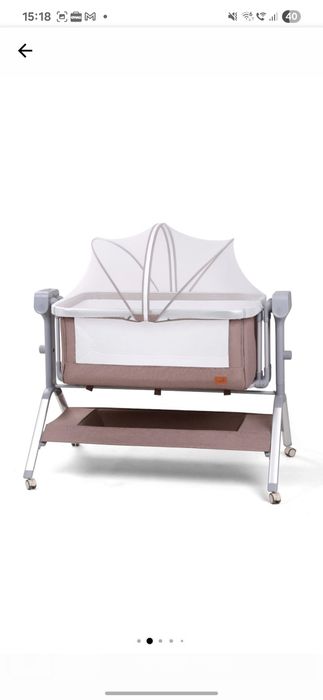Patut co-sleeper cu leagan electric, saltea inclusa