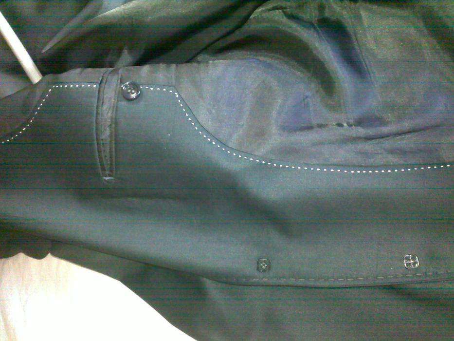 costum negru lana subtire