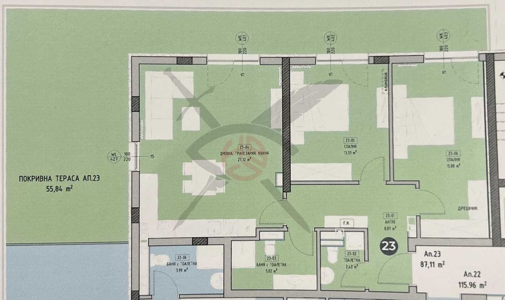 Продава се Тристаен апартамент в София, Малинова долина - 158 кв.м за 1273 €/кв.м - Снимка #3