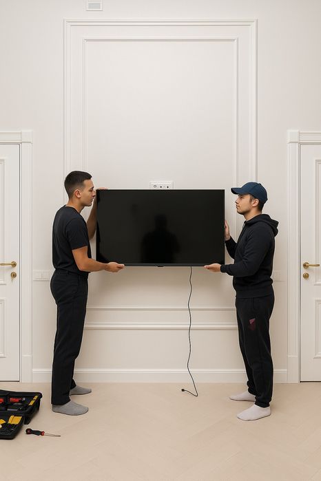 Установка телевизора на стену дуал тв телевизоров в стенку телевизоров