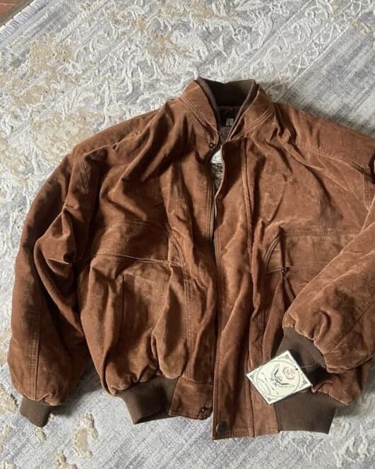 Винтажный вильветовый бомбер/куртка