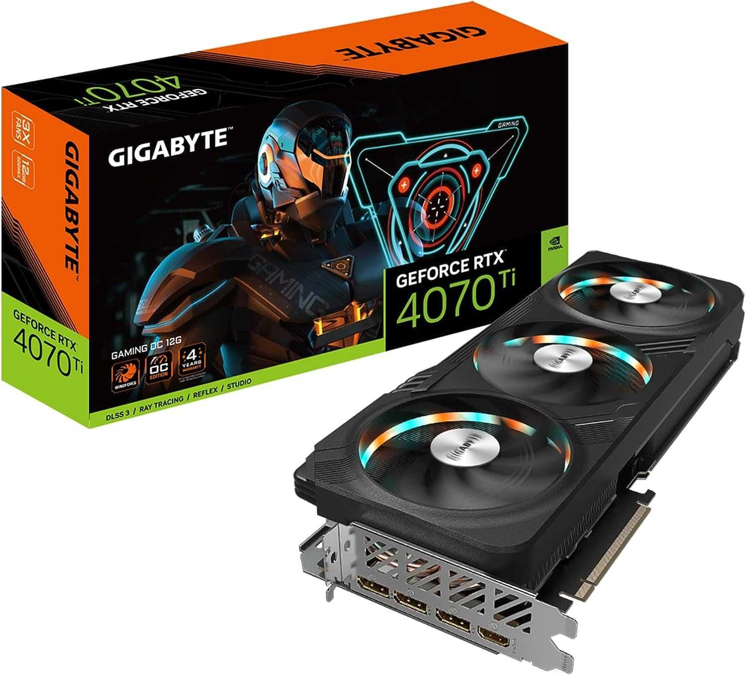 Видеокарта GIGABYTE GeForce RTX 4070 Ti GAMING OC V2