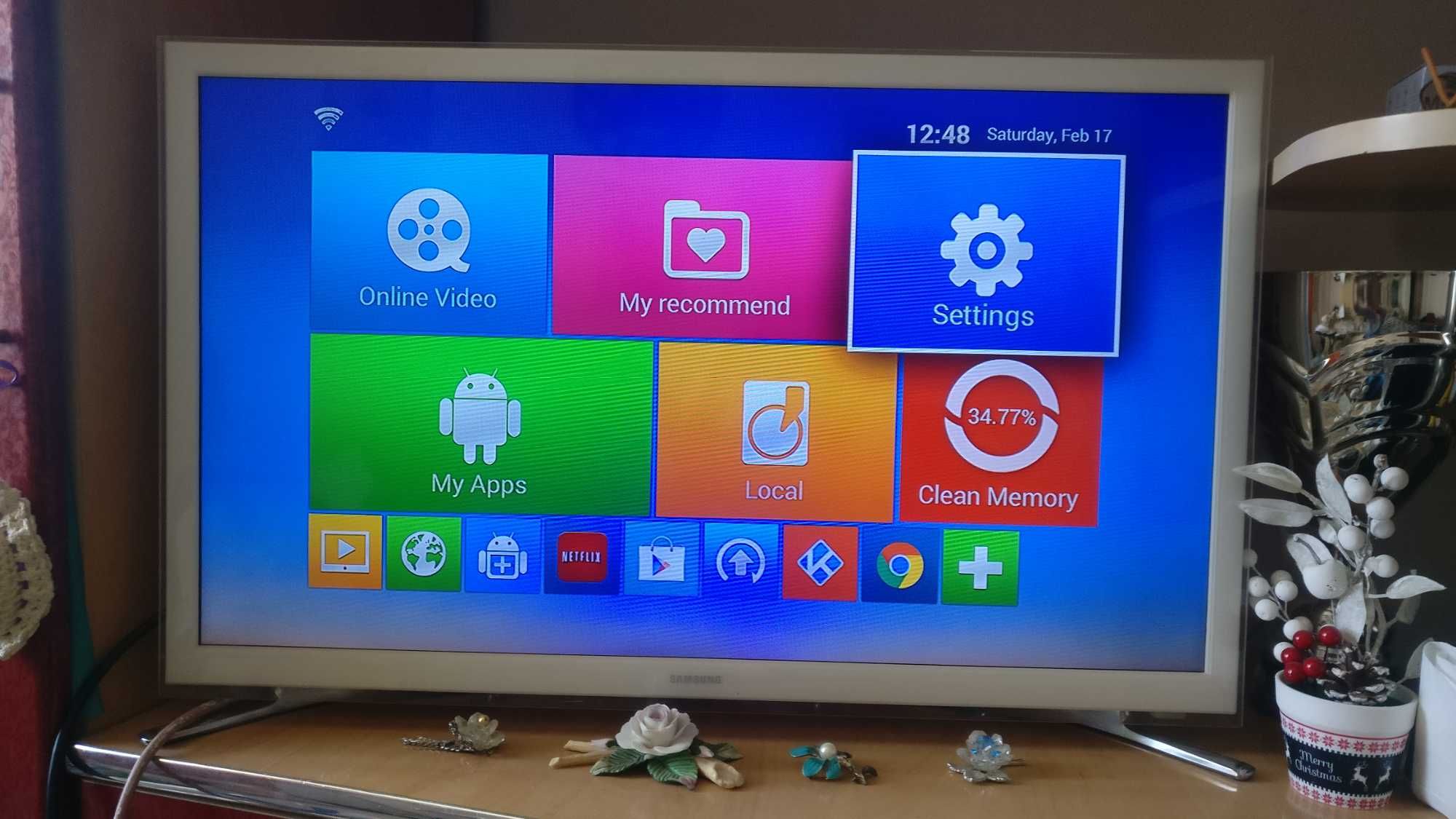 Android tv box player model mxQ 4k