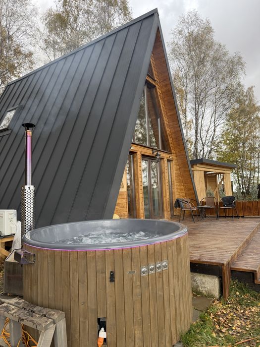 Cabana cu ciubăr A frame. Wildcabinpanoramic Mărișel