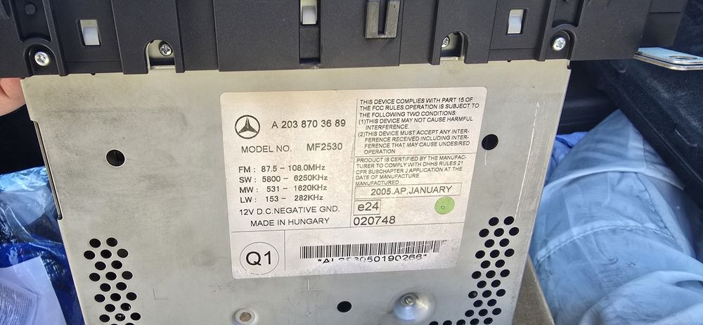 Радио за Мерцедес C класа w203 facelift