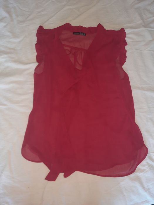 Bluza rosie transparenta