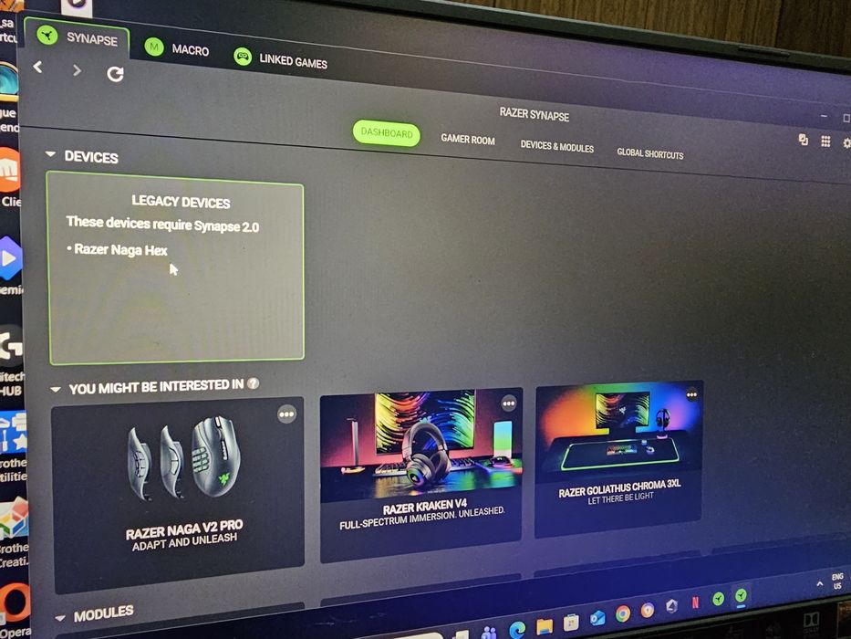 Razer Naga Hex MOBA Green (RZ01-0075) Gaming Mouse– Рядък модел!