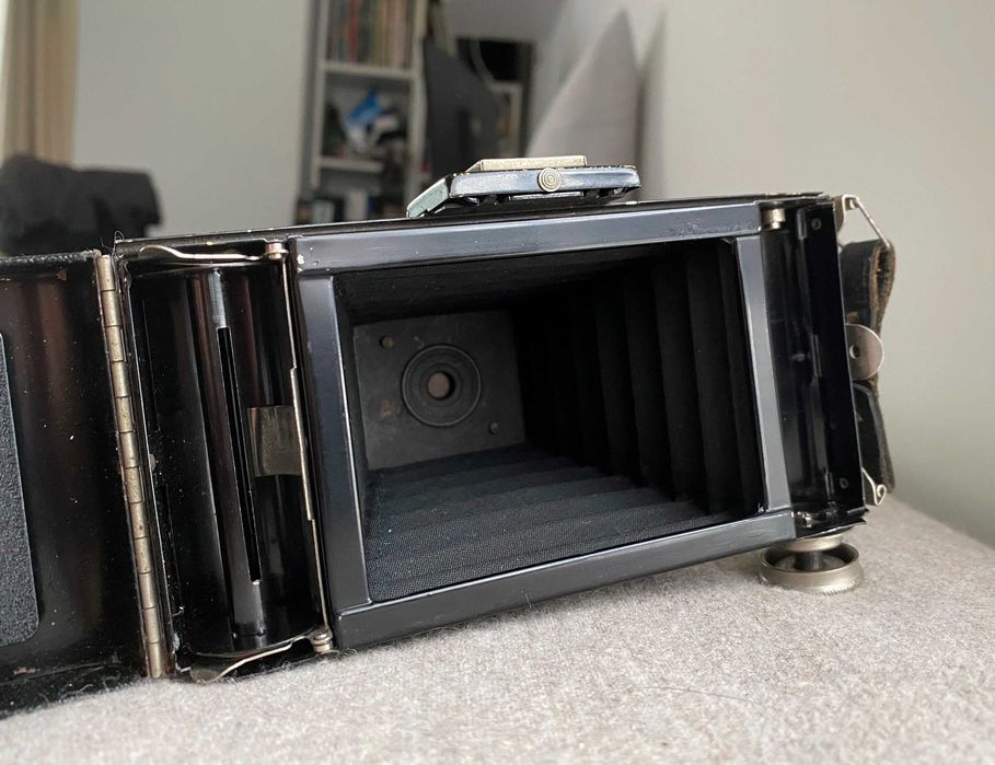 Camera foto burduf Kodak Folding Brownie Six-20 din 1900 retro vintage