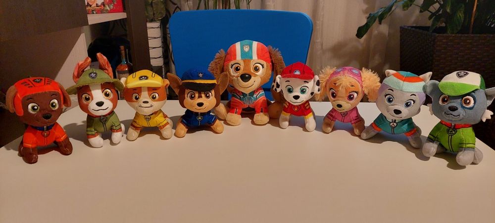 Set 9 jucării pluș Patrula Cățelușilor