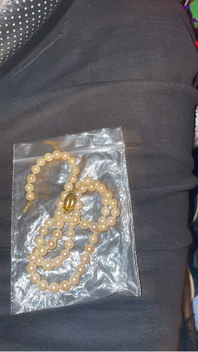 Vand colier perle naturale inchizatoare aur 750