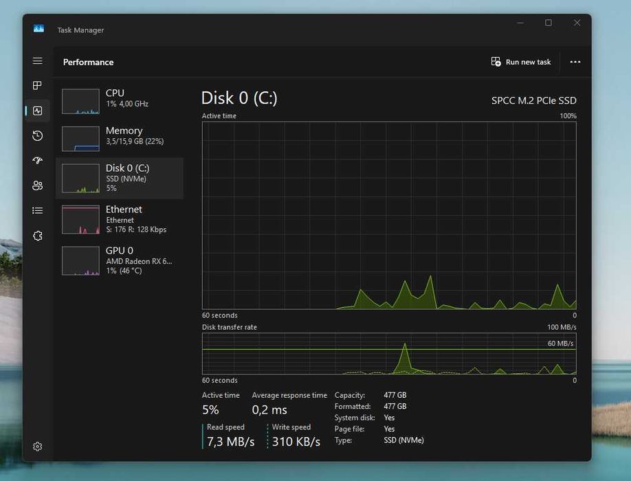 NEW Gaming PC Ryzen 7 5700X, RX 6600XT 16GB RAM, 512GB SSD - Гаранция