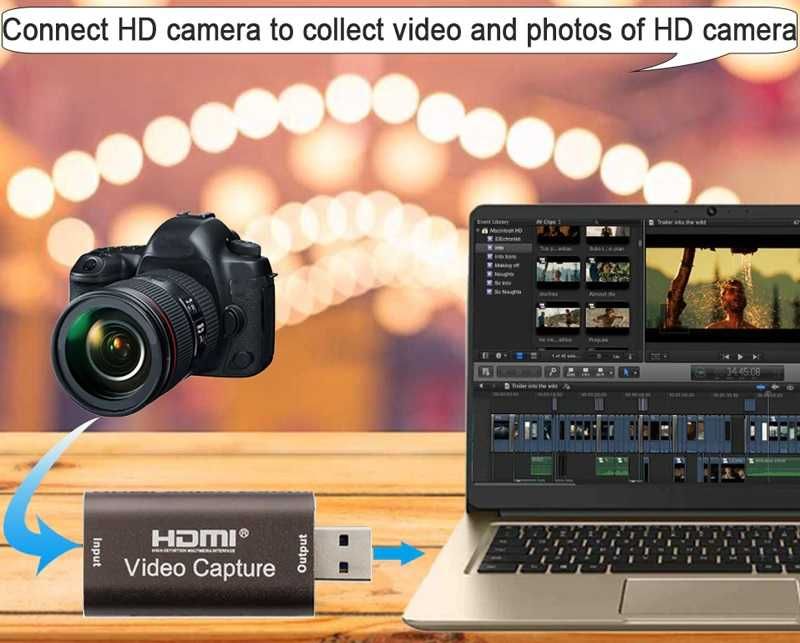 Видео Кепчър карта USB 3.0 флашка 4K аудио видео HDMI USB capture card