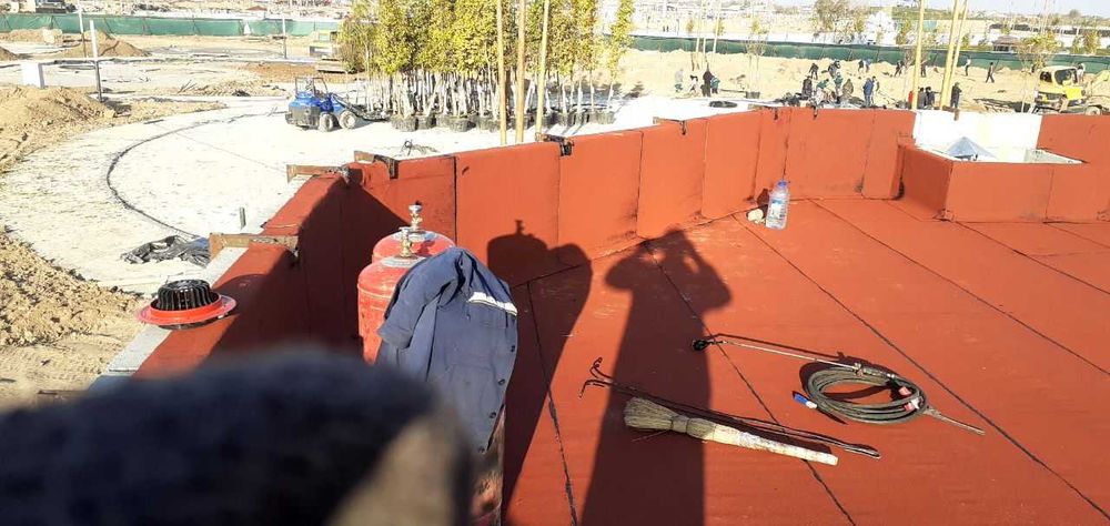 Изоляция , гидроизоляция , томлар фундамент, gidroizolyatsiya