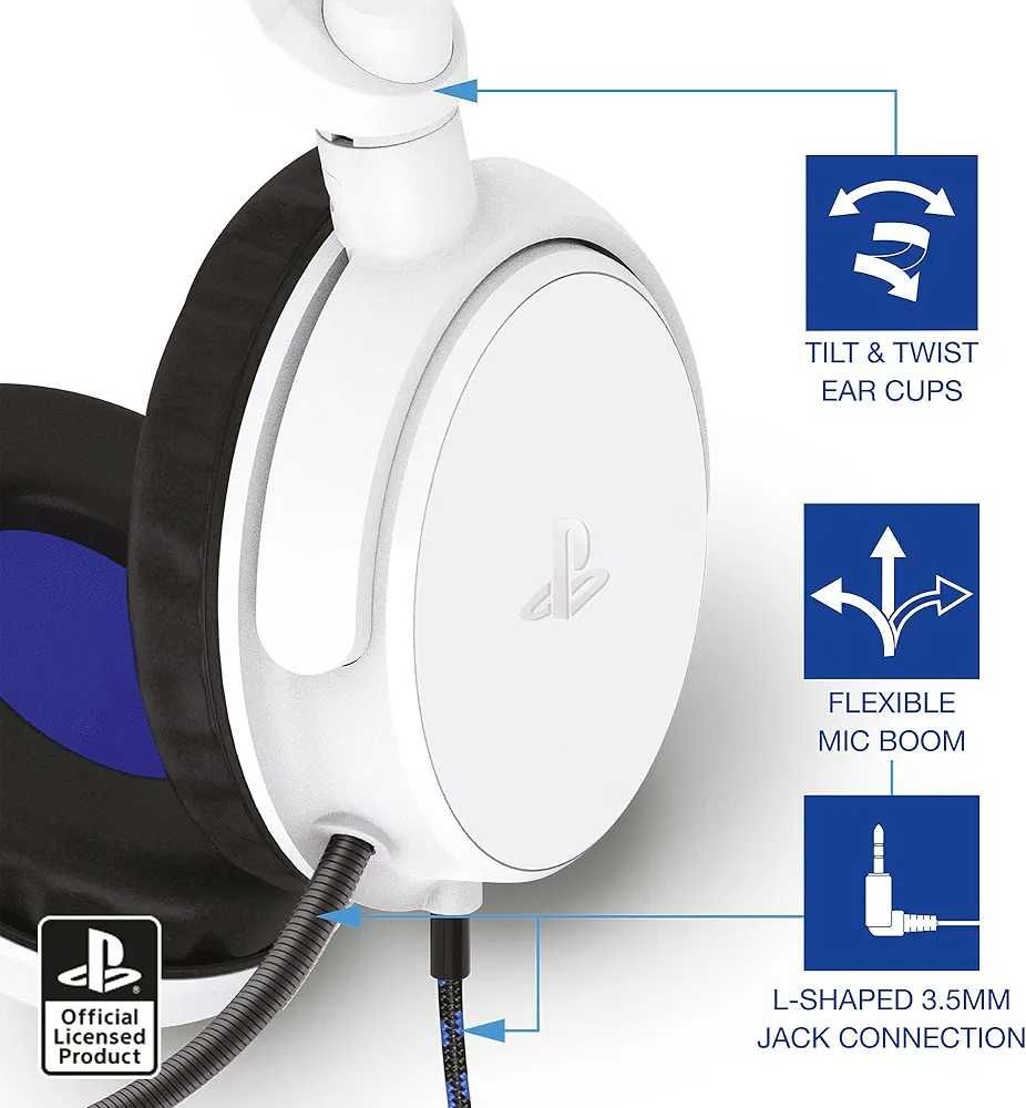Геймърски Слушалки PRO4-50SWHT за PS4 и PS5
