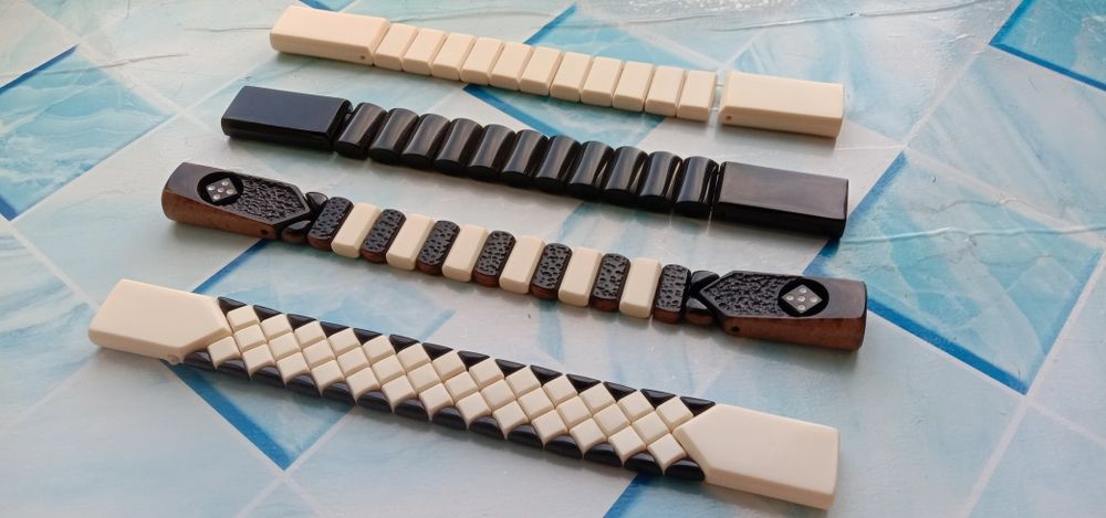 Четки перекидные из эбонита и советского билиардного шара ручной работ