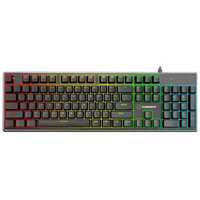 Tastatura Gaming Gamemax KG901, RGB LED, USB, Black-Silver