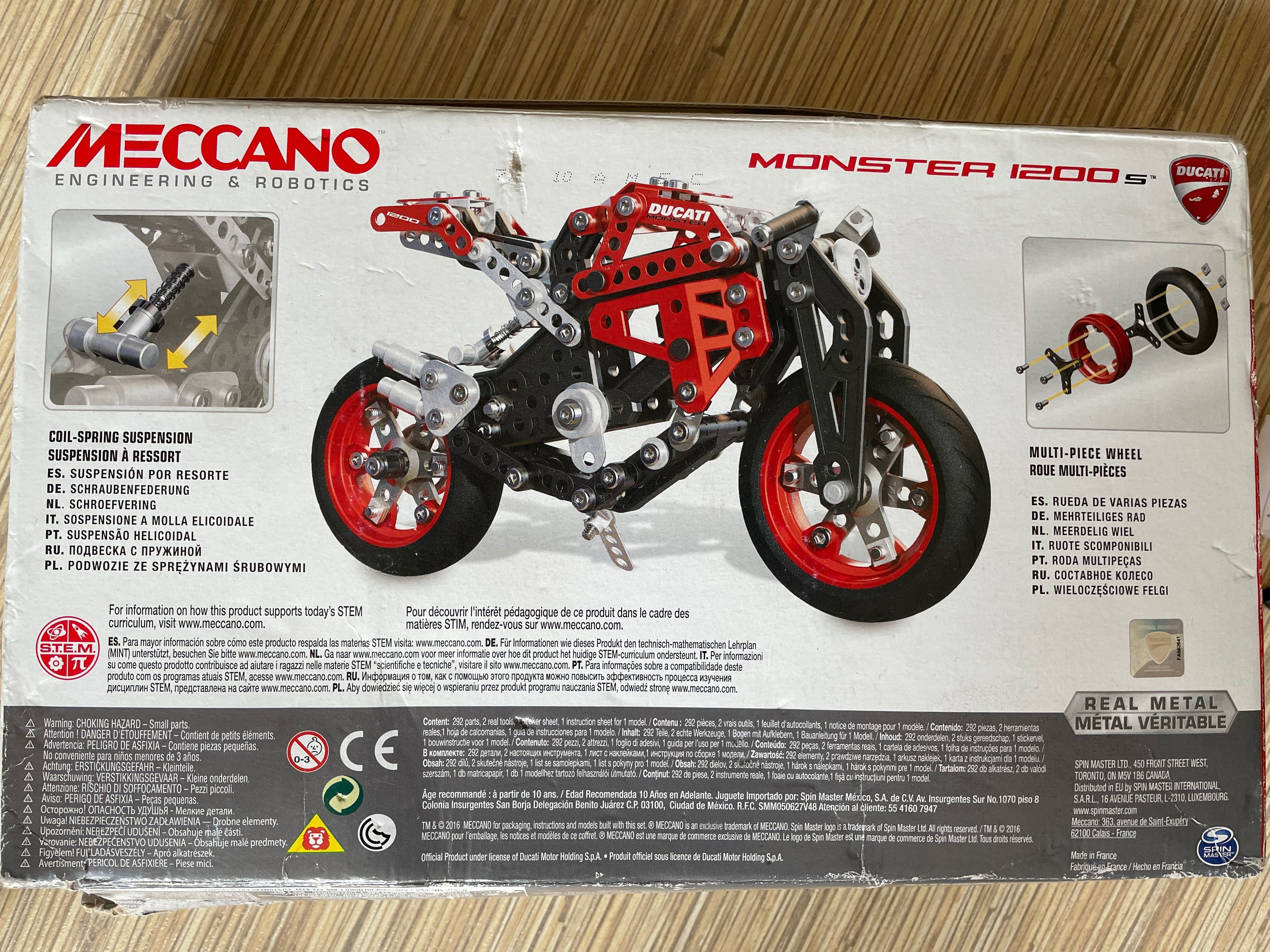 3 броя Конструктор MECCANO, 10 +,  кола, голям мотор и малък мотор