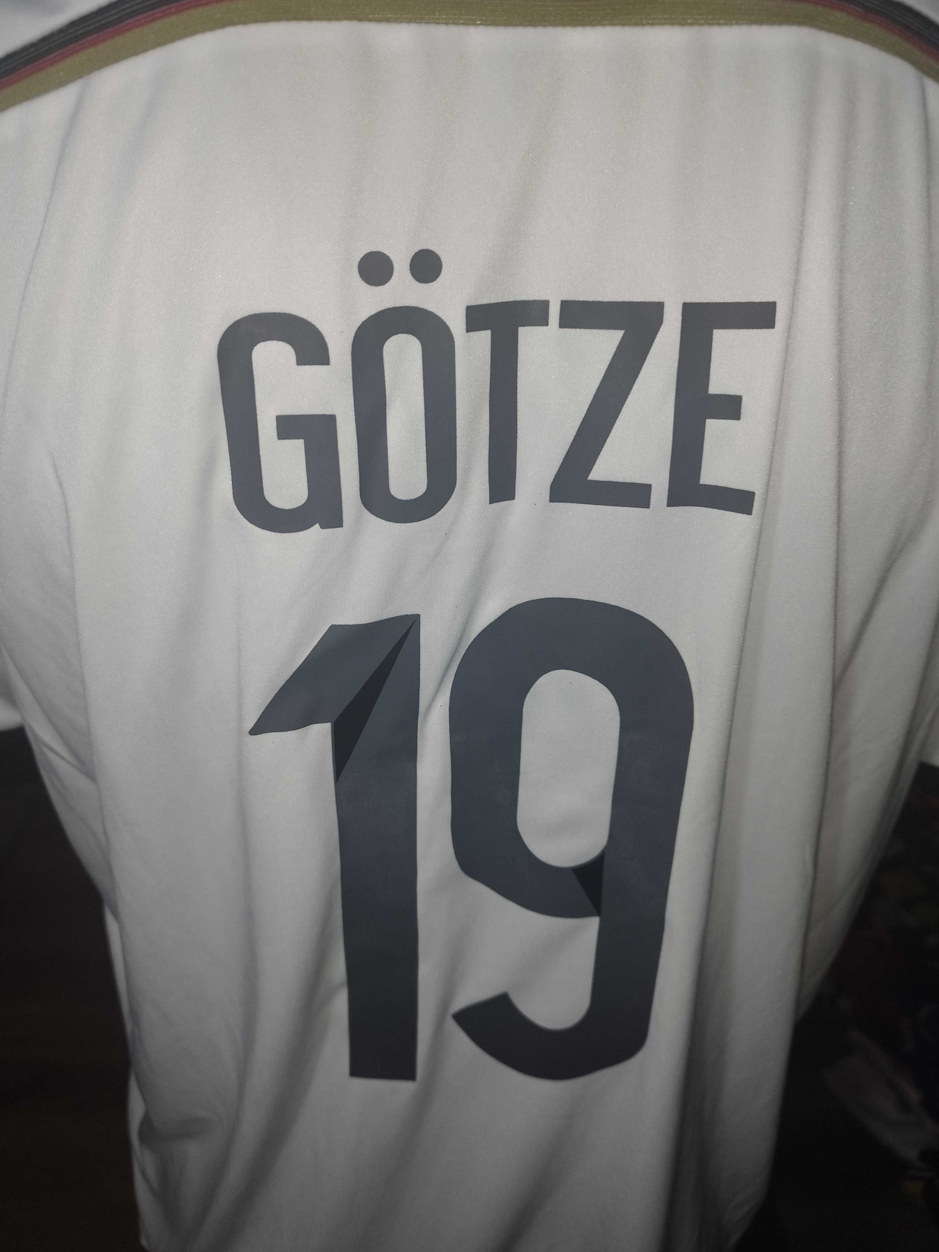 tricou germania DFB #19 mario gotze 2014 home kit marimea XL