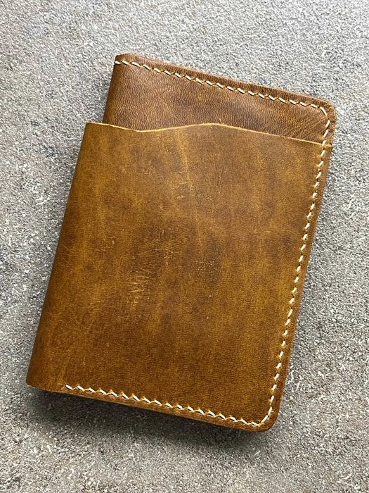 Vand portofel piele handmade maro coniac