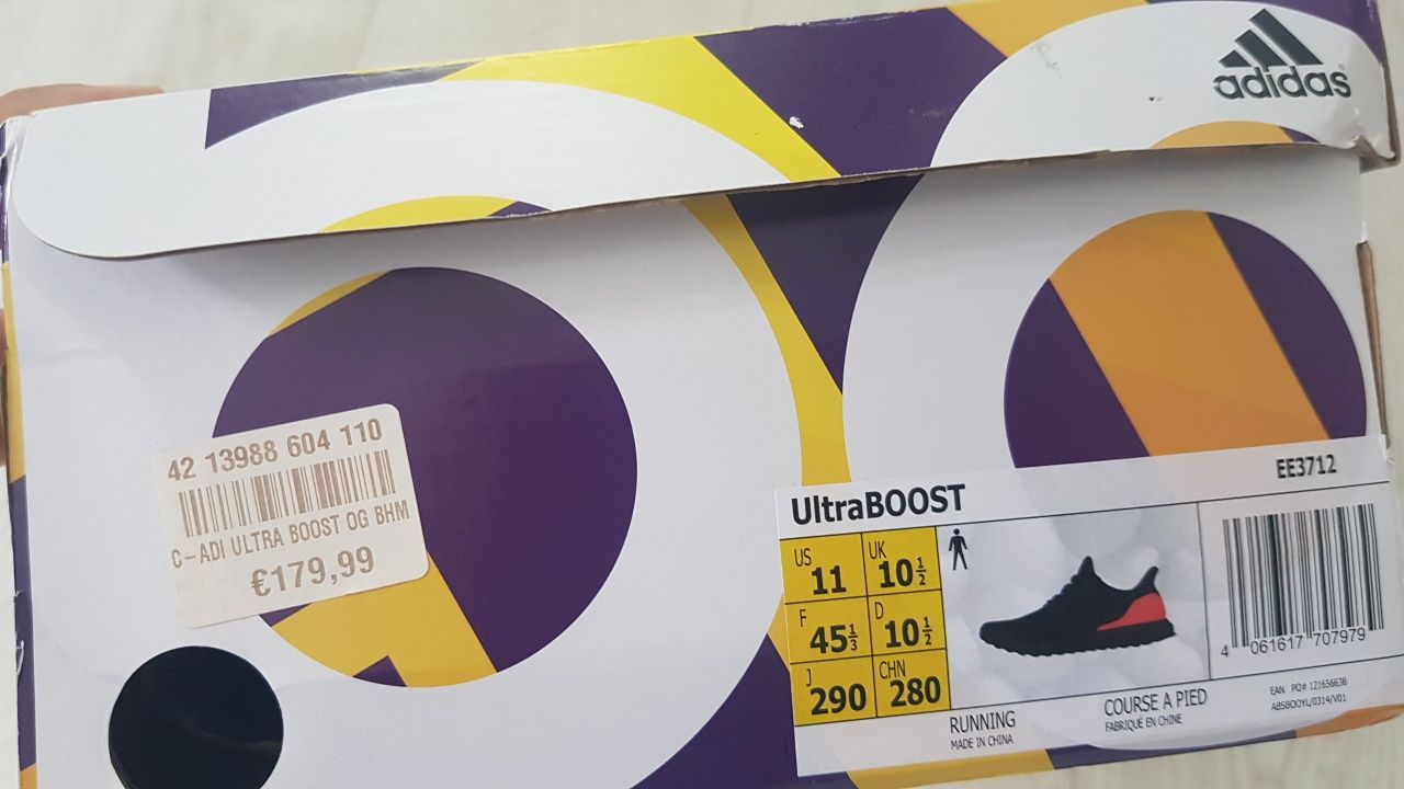 Adidas UltraBoost 45 1/3 C.B.C. Celebrate Black Culture